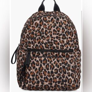 ♠️Kate Spade Camden Quilted Leopard Large Backpack, Brown Multi‎ NWT